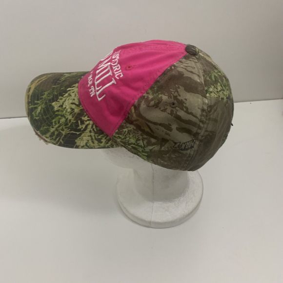 Historic Old Mill Pigeon Forge Camo Hat Snapback Trucker Cap Woman (Unisex) - Picture 4 of 11
